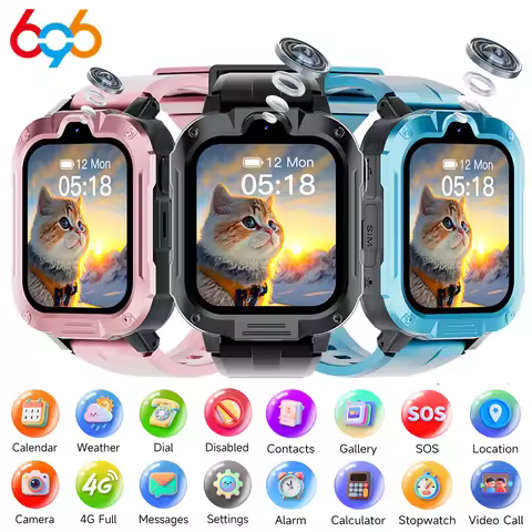 4G Children's Smartwatch With GPS Positioning Kids AGPS LBS WiFi SOS Dual Camera Smart WatchWaterpro