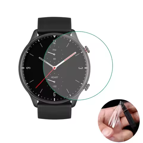 5pcs Soft TPU (Not Glass) Protective Film For Amazfit GTR2/E/GTR 2E Watch Full LCD Screen Protector 