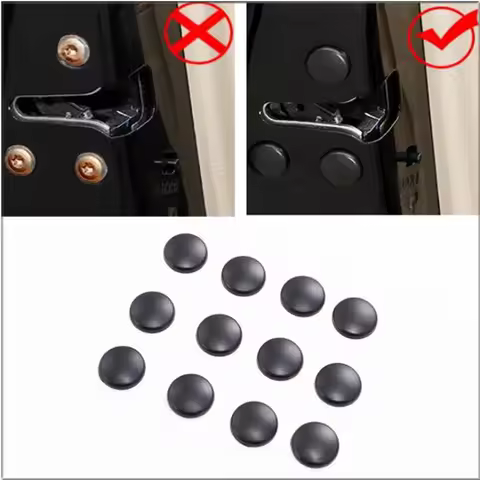 12Pcs Car Door Lock Screw Protector Cover For Land Rover LR4 LR3 LR2 Range Rover Evoque Defender Dis