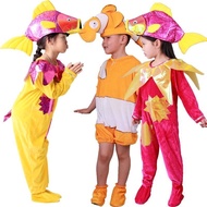 Children Fish Halloween Costume Carp Goldfish Shark Character Costume Clownfish Cartoon Animal Costu
