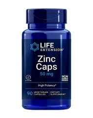 LIFE EXTENSION Zinc Caps 50 mg 90 แคปซูลมังสวิรัติ