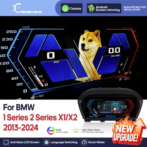 For BMW 1 Series 2 Series X1 X2 F20/F52/F22/F45/F48/F49/F39 2013-2024 Digital Cluster LCD Dashboard 