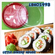 Disposable Sushi Box / Food Container With Lids 1 Set 10 pieces 一次性圆盘寿司盒带盖  1套 10 pcs LBH01493