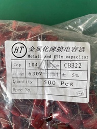 MILAR 104 630V 500BH MILAR 104J 630VOLT KAPASITOR MILAR MYLAR 104 J