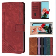 Skin Feel Retro Flip Leather Case For Infinix Hot 12i 12 Play 9 10 11S NFC 11 2021 Note 11S 12 4G 10