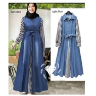 Hany 2in1 Teen Robe / / Teen Clothes / Latest Clothes / Jep Cotton Ak672 Plain Denim Jeans Umbrella 