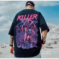 Oversize OR BIG SIZE T-SHIRTS FOR MEN WOMEN KILLER IMAGE M,L,XL,XXL,3XL,4XL,5XL,6XL