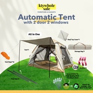 KTY camping tent automatic camping tent waterproof camping tent 8 person khemah camping warterproof khemah camping besar