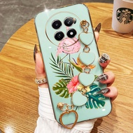 YBD Phone Case For Realme 12X Realme 12 5G Realme 13 C65 Narzo N65 70X 5G Electroplating Tropical Fl