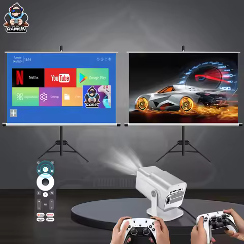 2025 HCS350MAX Portable HD Video Retro Game Consoles 10000 Android 11 LCD Proyector Video Wifi Wirel