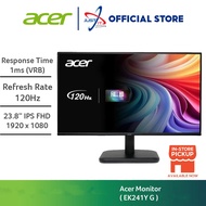 ACER EK241Y G 23.8" MONITOR ( 23.8" IPS FHD / 1MS / 120HZ / ADAPTIVESYNC / VGA + HD MI )