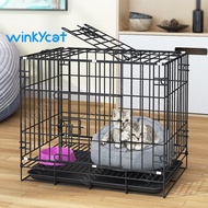 Winky Wink🎉กรงหมา กรงสุนัข กรงหมาขนาดใหญ่ กรงแมวขนาดใหญ่ กรงกระต่ายและสัตว์เลี้ยงขนาดกลาง การออกแบบพับไม่ต้องติดตั้ง Large Dog Cage
