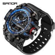 SANDA 2022 G Style New Men's Watches 50M Waterproof Shock Sports Military Quartz Watch For Male Digital Wristwatch Clock 3133