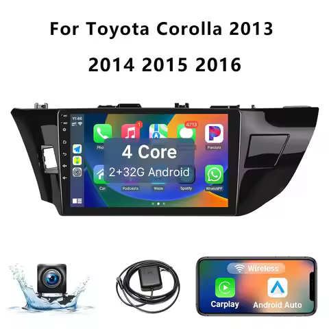 10.1" Wireless Car Radio for Toyota Corolla 2013-2016 CarPlay Android Auto HD Touch Screen Car Stere