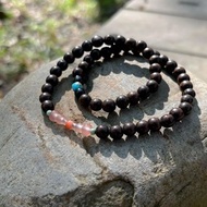 天然檀木綠松石南紅瑪瑙葫蘆造型手珠