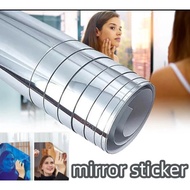 3d mirror Glass sticker wall sticker Paste mirror Room Decoration wallpaper wall adhesive waterproof make up Long Square Square Box WC Bathroom toilet