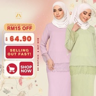 ZOE ARISSA BAJU KURUNG MODEN LACE Kurung Premium Satin Ironless Murah Kurung Hijau Kurung Nude Ivory RATNA Kurung Plain