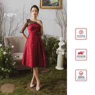 High-end A-line design dress NEM D32449