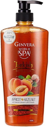 Ginvera World Spa Turkish Shower Scrub Apricot and Hazelnut, 750 ml