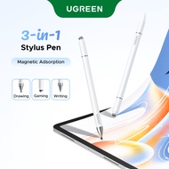 UGREEN 3-in-1 Magnetic Universal Stylus Pen ，Triple Tips Design ，No charging ，Available for Writing/