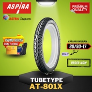 ASPIRA TUBETYPE (NON TUBELESS) AT-801X / AT801 X ASPIRA OUTER TIRE/ Ring 17 275-17 (80/90-17) TUBETY