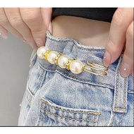 Fashion Pearl Pants Back Adjustment Clip Accessories