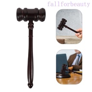 FALLFORBEAUTY Judge Hammer, Wood Gavel Attorney Decorative Costume Sound Block, High Quality Clear H