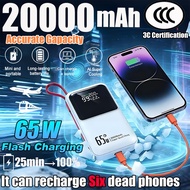 (3C Certified)WP 3C Powerbank 20000mah Fast Charging PN-891PD 65W Super Flash Charge Slim Portable P