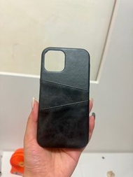 iPhone12皮革電話卡 送防偷窺mon貼
