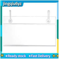 【J&U】200PCS Wire Shelf Label Holders,4inch X 2.3inch Clear Price Tag Holder for Wire Plastic Shelvin