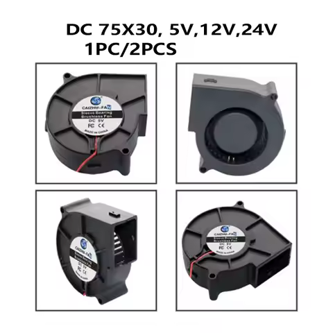 75MM Cooling Fan Brushless Motor Case Fan Blower Fan Humidifier FanInduction Cooker Fan DC5V 12V 24V