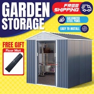 Outdoor garden Storage metal shed large backyard storage setor laman Besar outdoor Garden Shed Cabin