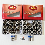 MATA [12PCS] Cr-V ATS Socket Socket Wrench Eye 20MM 22MM 24MM