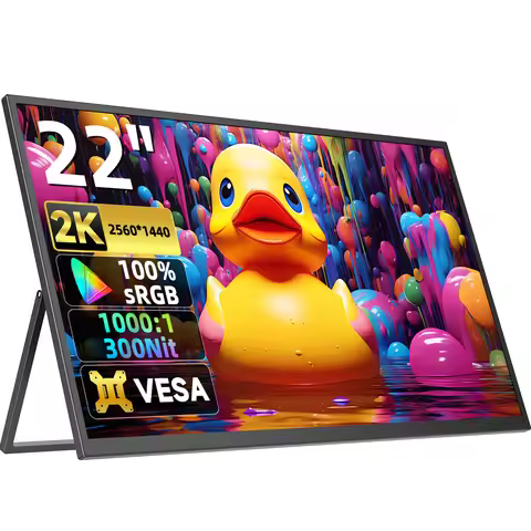 Cdisplay 2K Portable Monitor 22inch 2560*1440P IPS Gaming Display Screen for Laptop PC Phone PS4 Xbo