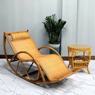 Natural Real Rattan Chair Rocking Chair Lounge Chair Balcony Home Leisure Courtyard Rattan Chair