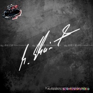 Ready Stock F1 Formula Driver Schumahe Signature Sticker Car Body Window Personalized Decoration Ref