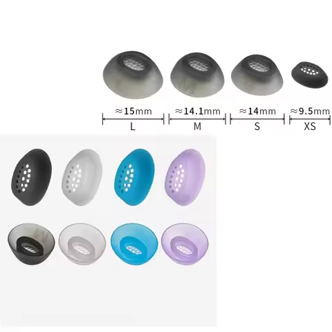 ​for JBL Tune Flex 2 TWS XS/S/M/L Silicone Ear Tips for Tune Flex 2 Headset Earbuds Tips Earplugs Bl
