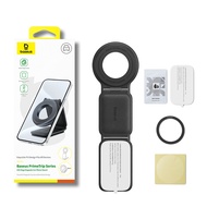 Baseus ที่ยึดกระจกหน้ารถแม่เหล็กที่วางโทรศัพท์พับได้ติดรถยนต์ขนาดใหญ่ C02แผงหน้าปัดแป้นหูช้างสำหรับไ