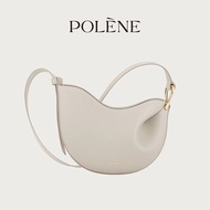 Polene Polene Tonca-Chalk White Lychee Cowhide Messenger Bag12312