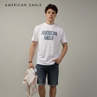 American Eagle Elevated Logo Graphic T-Shirt เสื้อยืด ผู้ชาย โลโก้ กราฟฟิค (EMTS 017-3448-101)