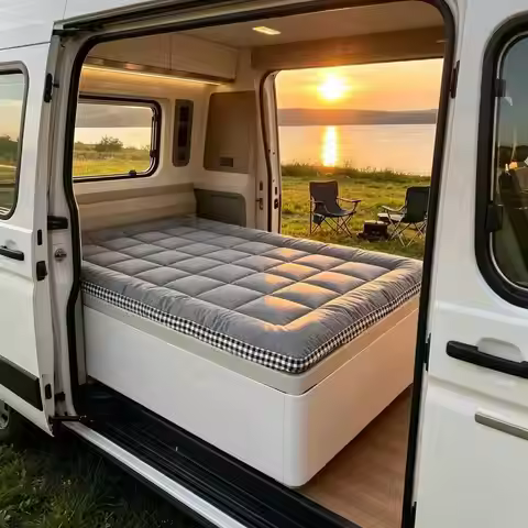 SUV Trunk And Tailgate Mattress, Foldable Car Mattress Topper, RV Mattress Topper, Camping Essential