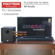 Tv Polytron Led Soundbar Cinemax 32 Inch