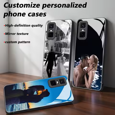 Custom Photo Mirror Glass Phone Case for Infinix GT 30 Pro/GT 20 Pro/ZERO 40/30/4/5G