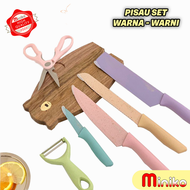 PISAU SET 6IN1 Warna Warni Kode 600 - Corrugated Kitchen Knife Kitchenware