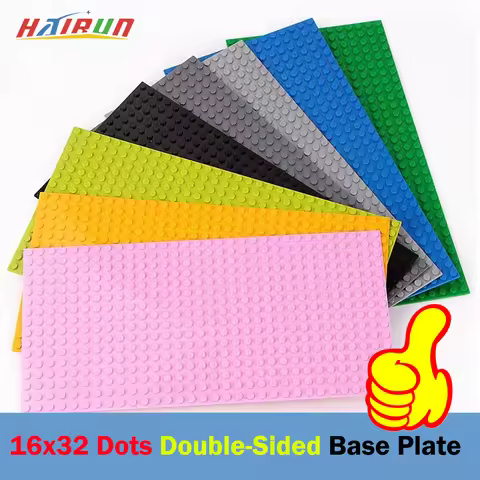 32x16 Dots Double-Sided Classic Building Blocks Base Plate MOC DIY Bricks Baseplate Parts for City F