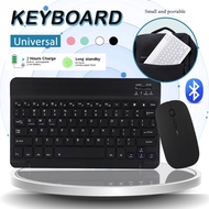 10 inci Wireless Bluetooth Mouse Set Papan kekunci 10 inci berwarna-warni untuk Android / ios / IPad