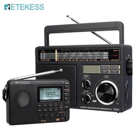 Retekess V115 Digital AM FM Radio, Portable Shortwave Radio, Support TF Card and Recording, and TR61