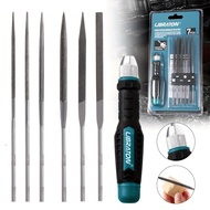 6Pcs Needle File Set Small Files Mini Files Wood Files Metal Files Set Steel Files with Handle Inter