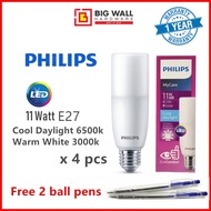 Philips MyCare LED Stick Bulb 11W Cool Daylight 6500K/Warm White 3000K E27 Eye Comfort Technology (4 units) Lampu Siling