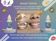 <MAGICTOOTH> PENUMBUH GIGI DALAM 5 HARI ALAMIAMPUH CEPAT DAN PERMANEN | Gigi patah rapih dan bersih 